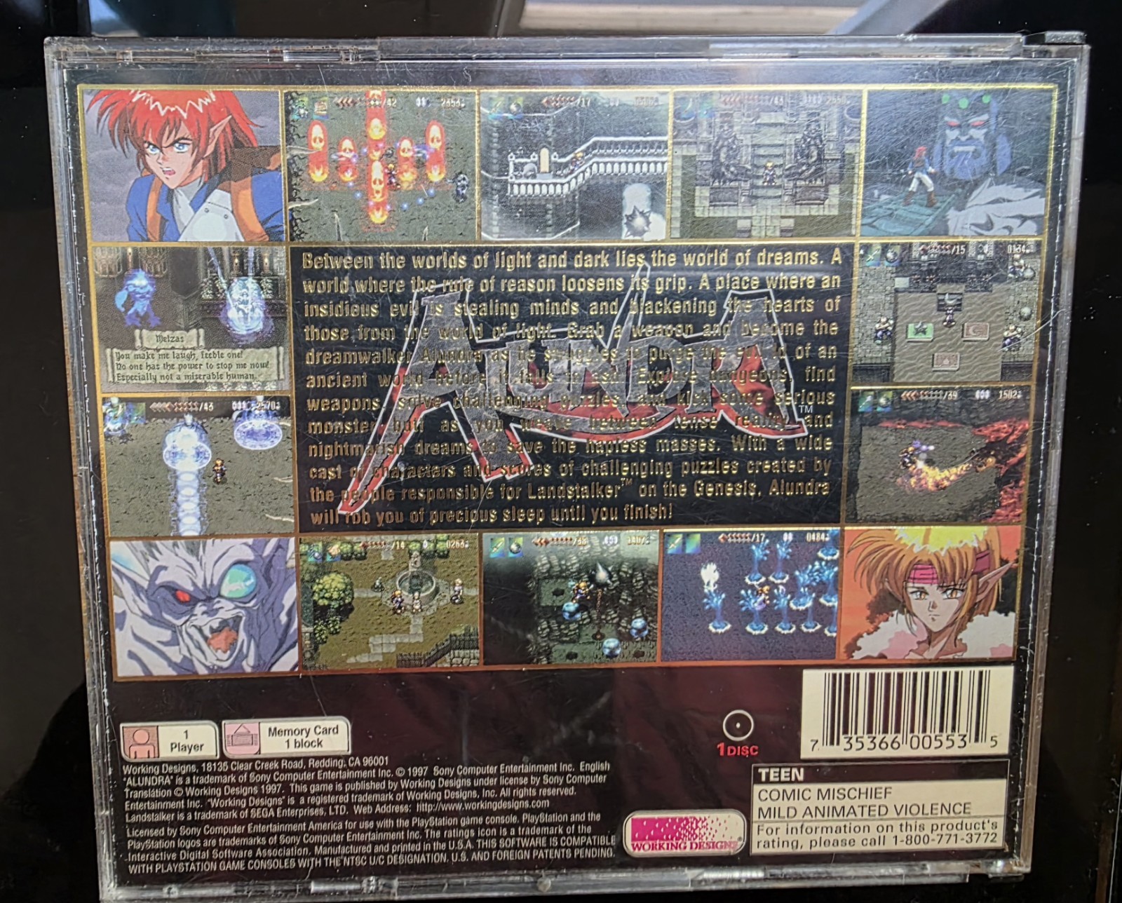 Alundra for PlayStation 1 With Original Map And Manual