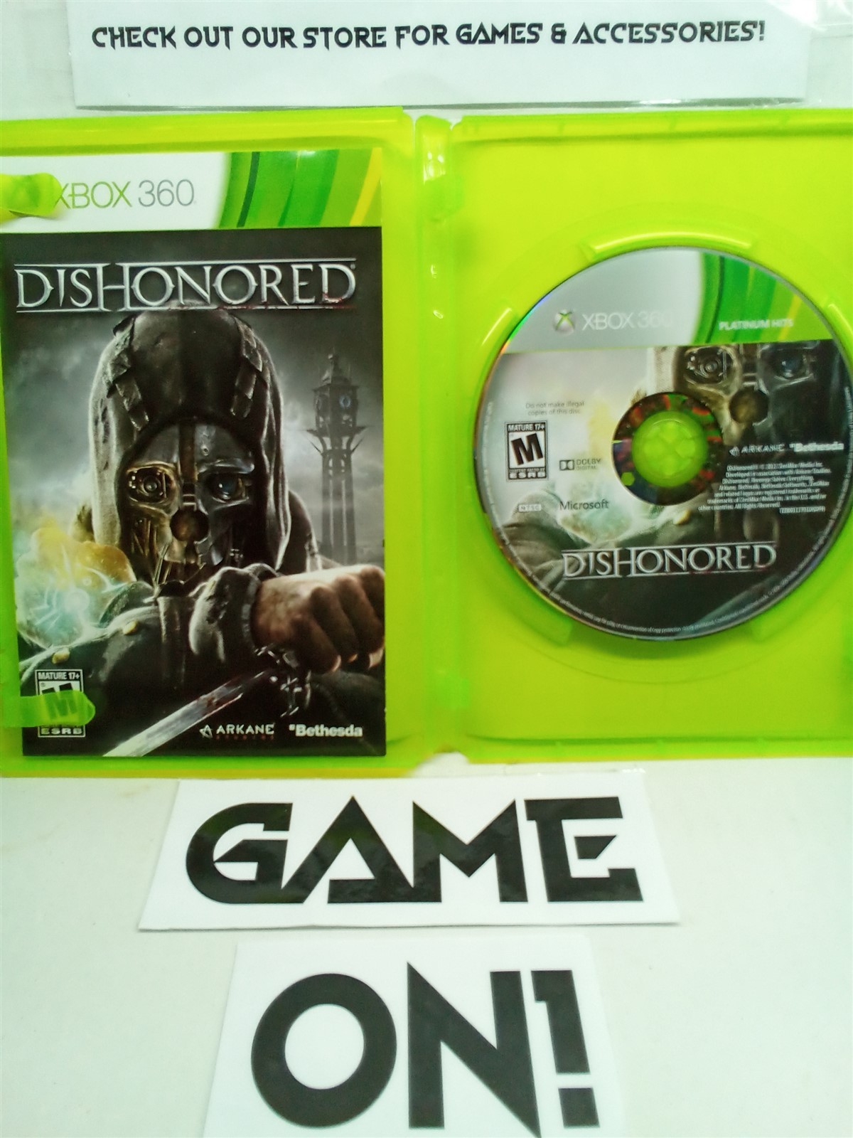 Dishonored (Xbox 360, 2012) Complete Tested Working – Free Ship