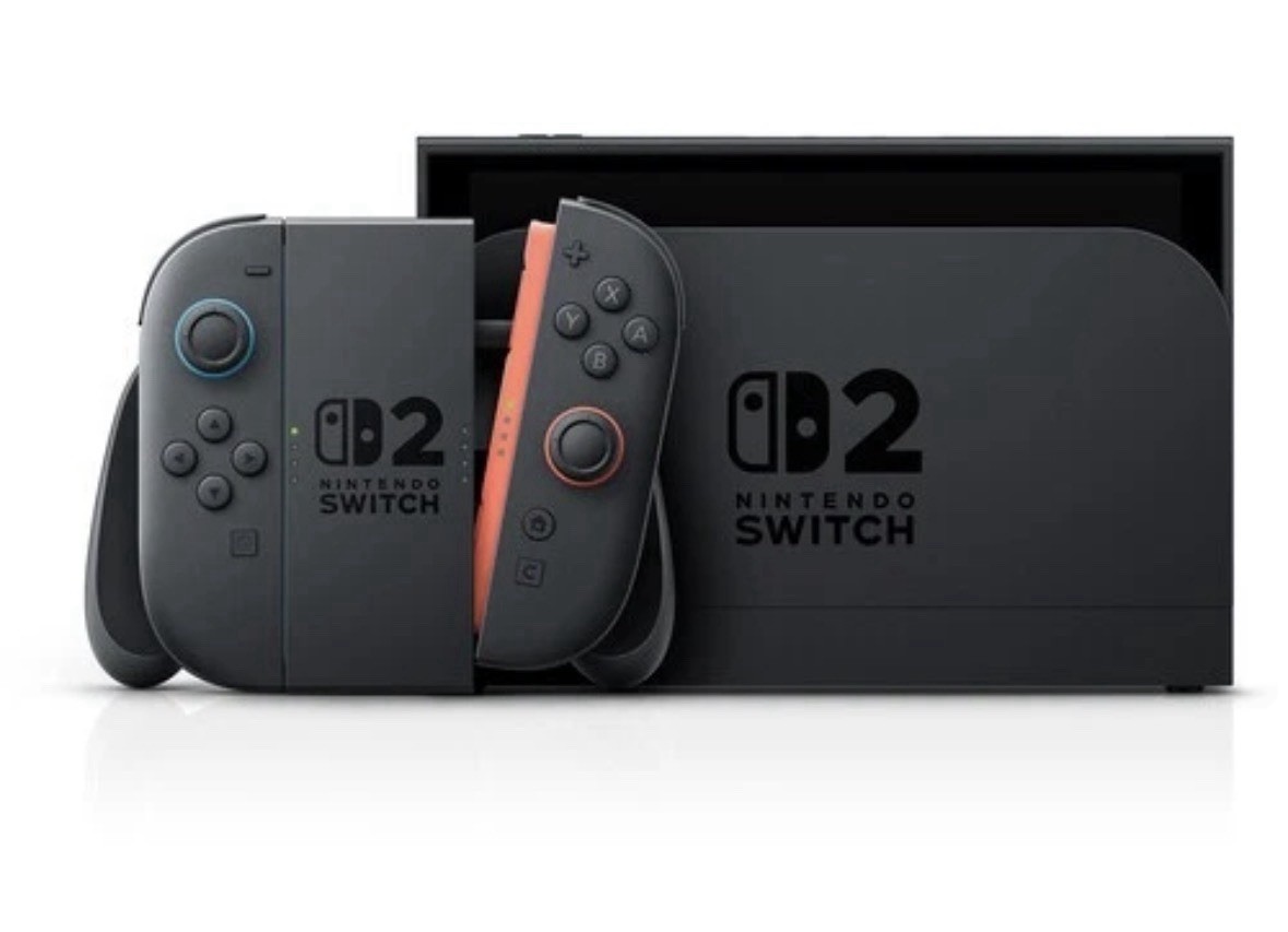 (NEW)Nintendo Switch 2 256GB Gray Console 1080p w/ Orange Blue Joy-Con & Dock
