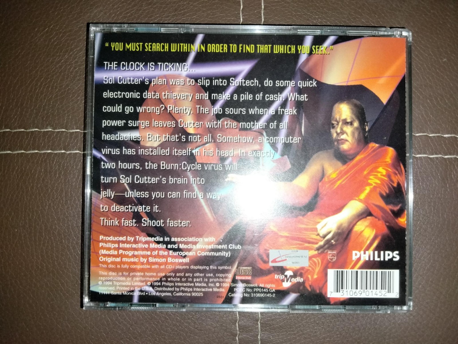 BURN:CYCLE – PHILIPS CD-i – MINT CONDITION!