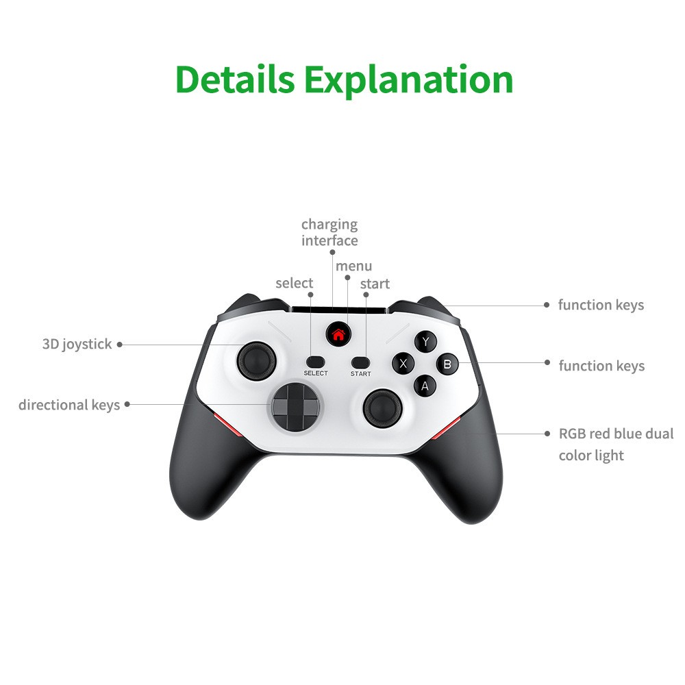 M88 Home Game Console Wireless Dual Controllers 128GB for 3d Games Hd 4K