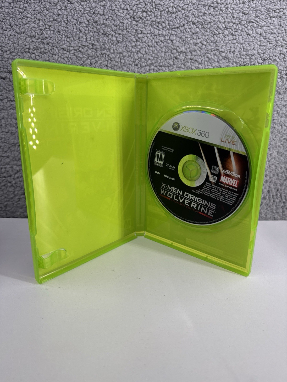 X-Men Origins: Uncaged Edition (Lightly Used, Xbox 360) Tested/Works