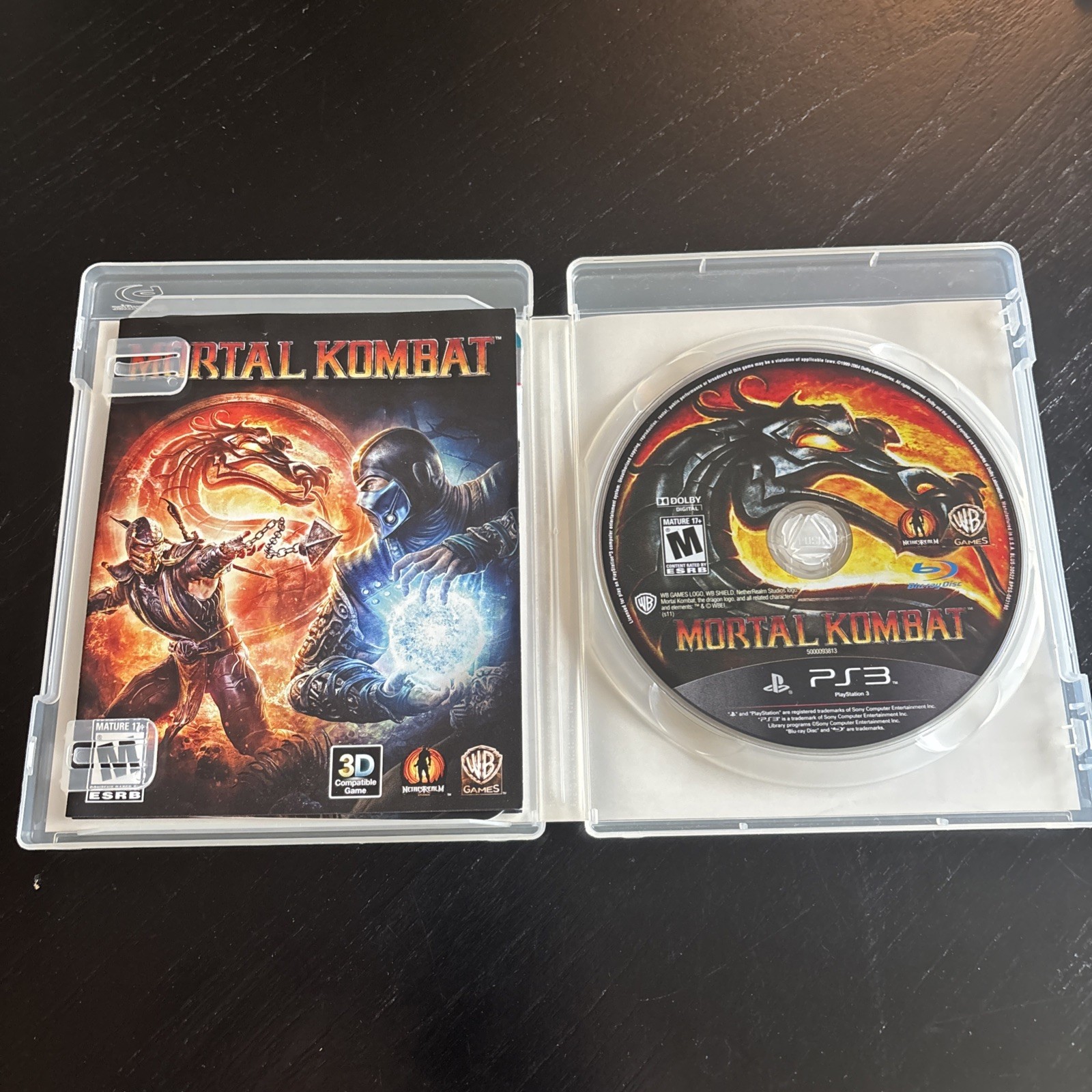 Mortal Kombat PS3 (Sony PlayStation 3, 2011) CIB Complete