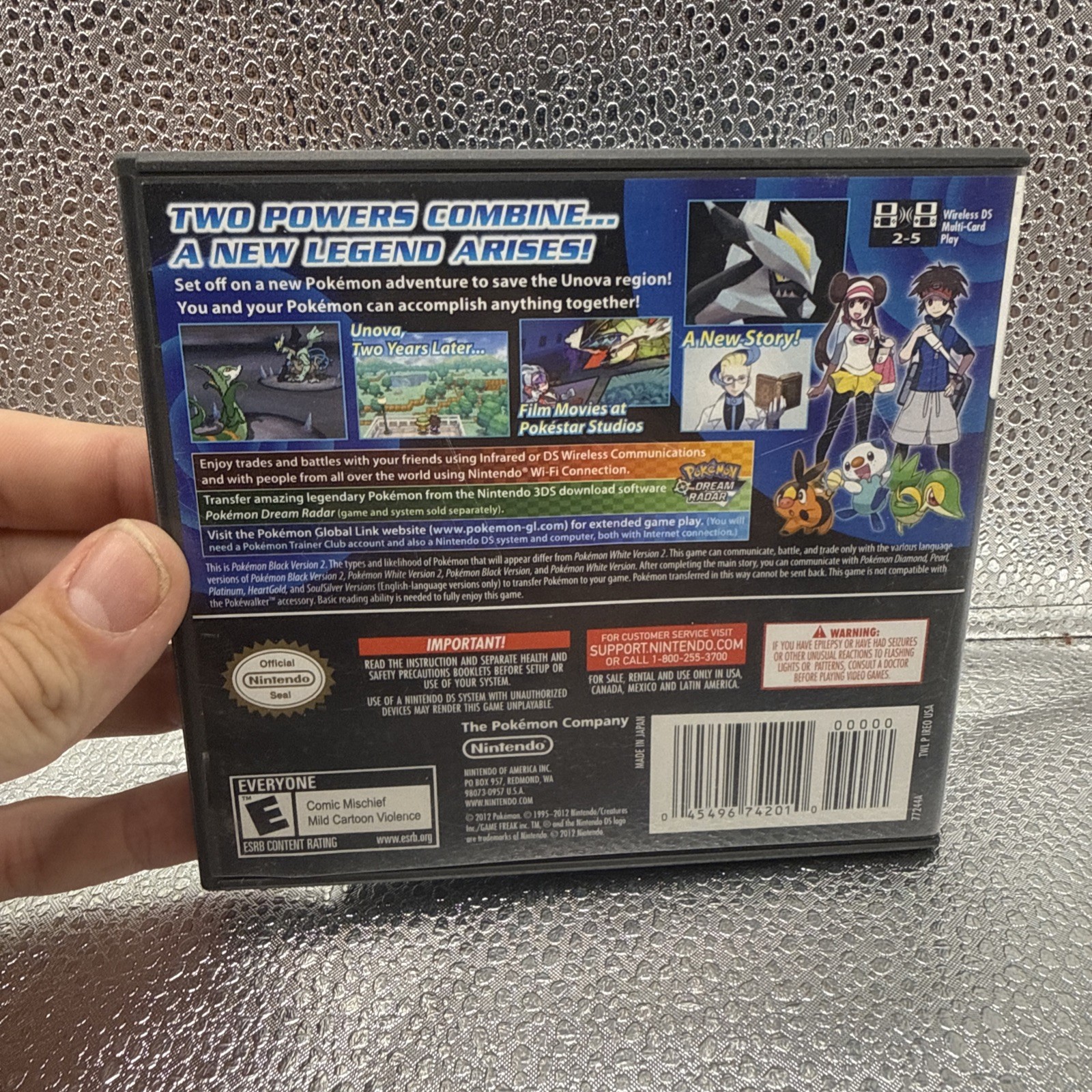 Pokémon Black Version 2 (Nintendo DS, 2012) Complete In Box CIB