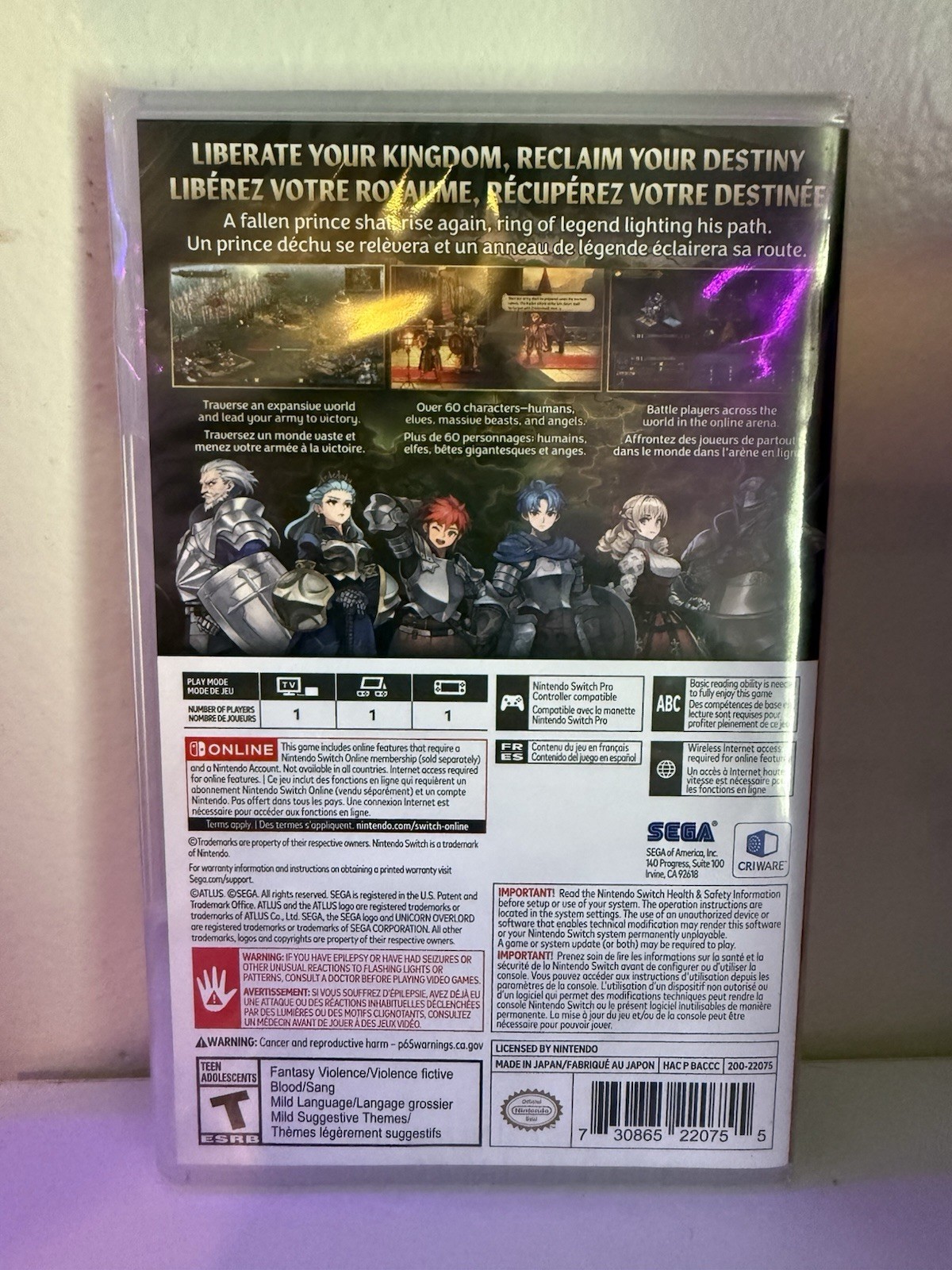 Unicorn Overlord Nintendo Switch | New Sealed | Free Shipping