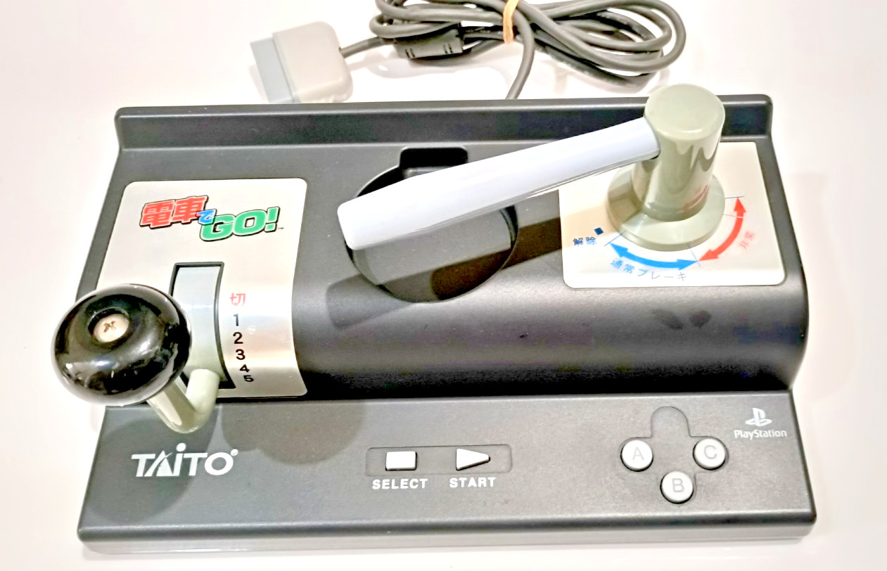 DENSHA DE GO! Controller for Sony Playstation PS1 PS2 Taito SLPH-00051 + Game