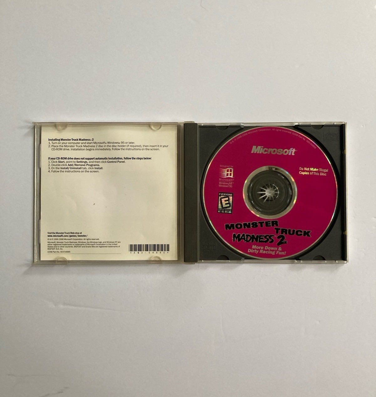 Monster Truck Madness 2 Microsoft (PC CD-ROM, 1998) Authentic Racing Windows