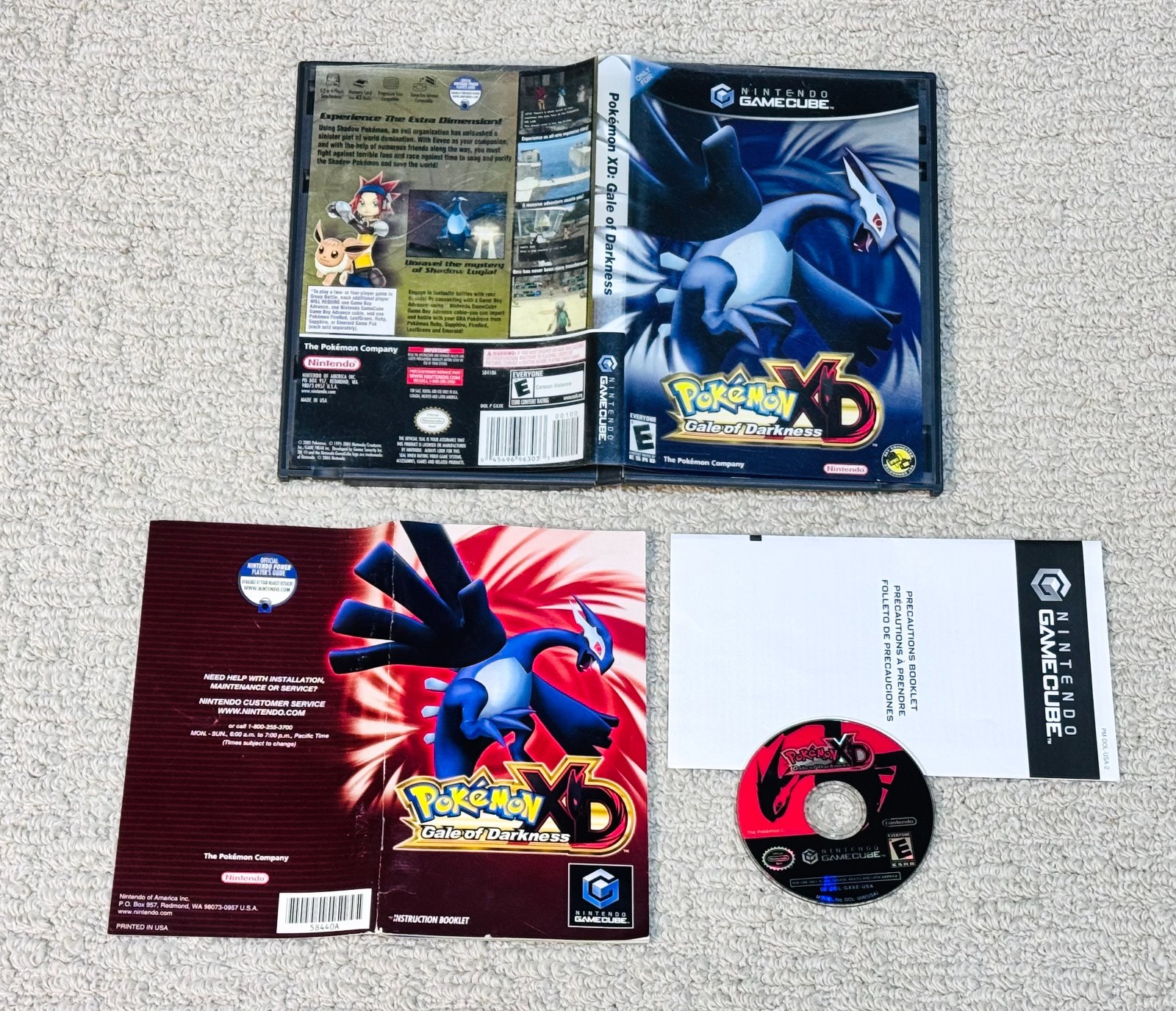 Pokemon XD Gale of Darkness (Nintendo GameCube) Game Complete CIB – Tested