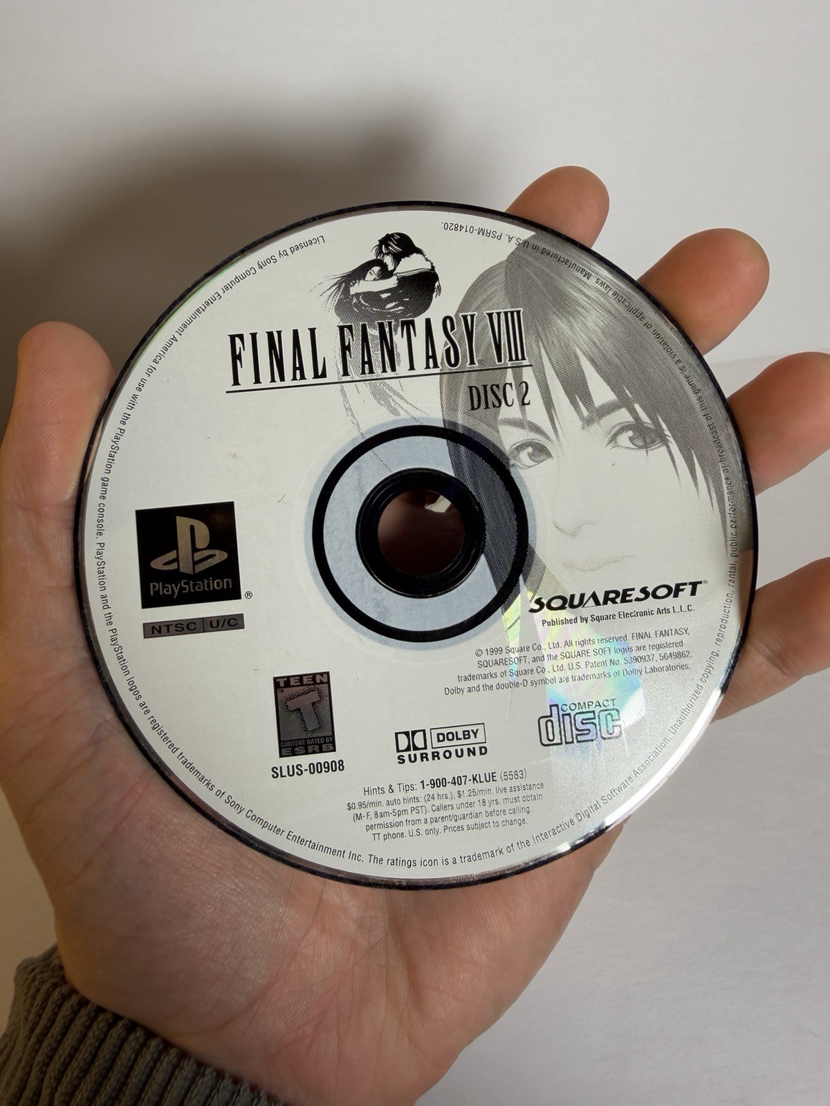 Final Fantasy VIII 8 (PlayStation 1, 1999) PS1 Discs 1,2,3, & 4 Only – Tested