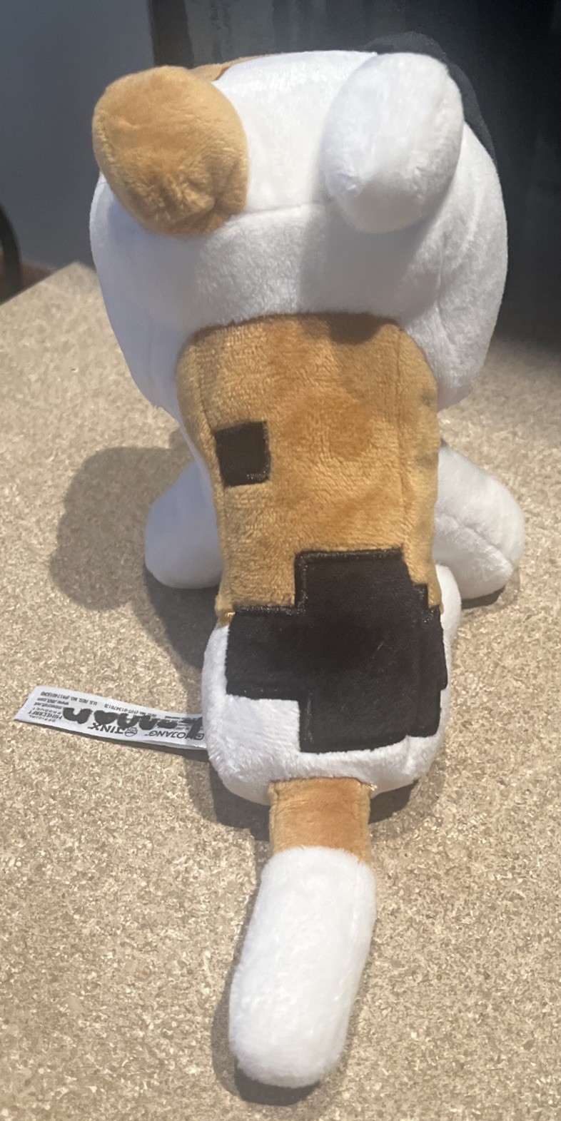 JINX Mojang Minecraft Calico Cat Plush Doll Official Merchandise EUC