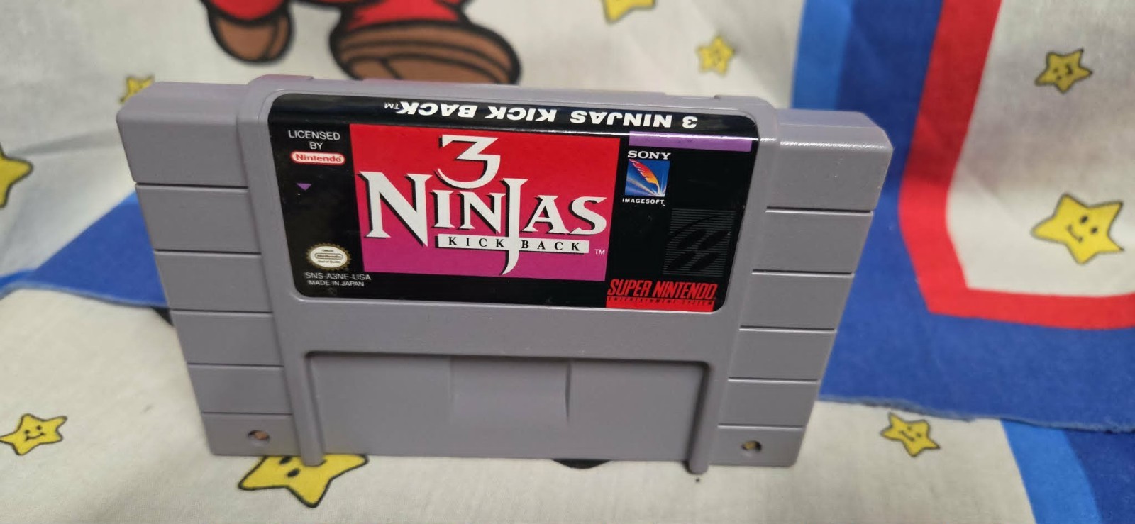 Super Nintendo 3 Ninjas Kick Back Game – AUTHENTIC RARE