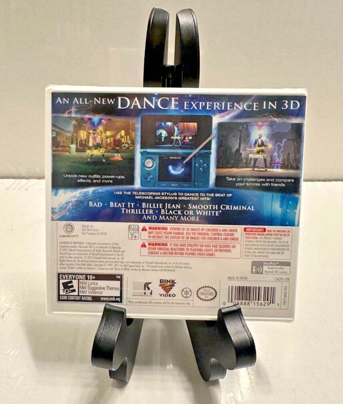 Michael Jackson: The Experience 3D Nintendo 3DS 2011 (Brand New/Sealed)