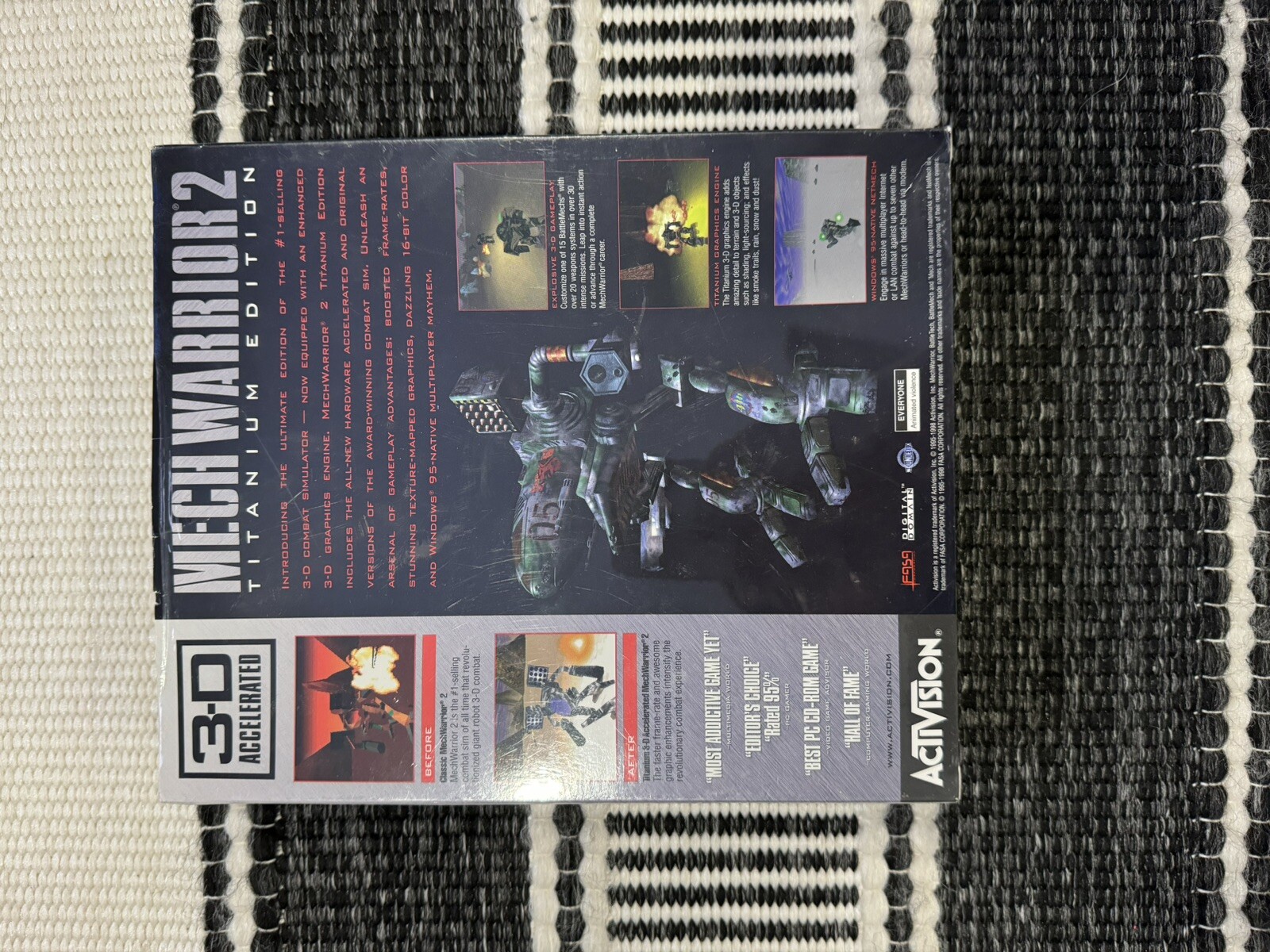MECHWARRIOR 2 TITANIUM EDITION 3-D ACCERALTED SEALED GAME PC BATTLETECH