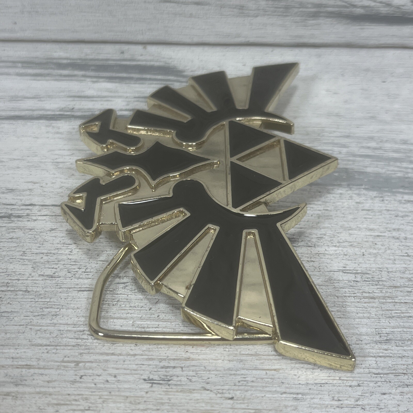 The Legend Of Zelda Twilight Princess Belt Buckle Black Gold 2011 Nintendo