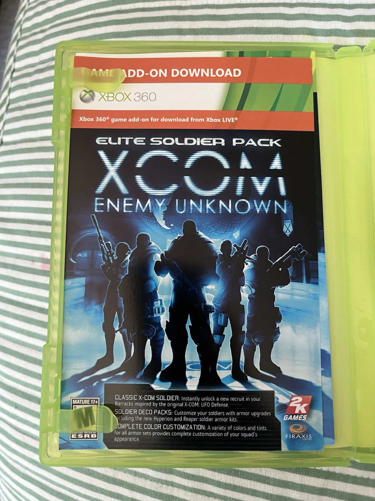 Xbox 360 Xcom Enemy Unknown CIB Tested Working