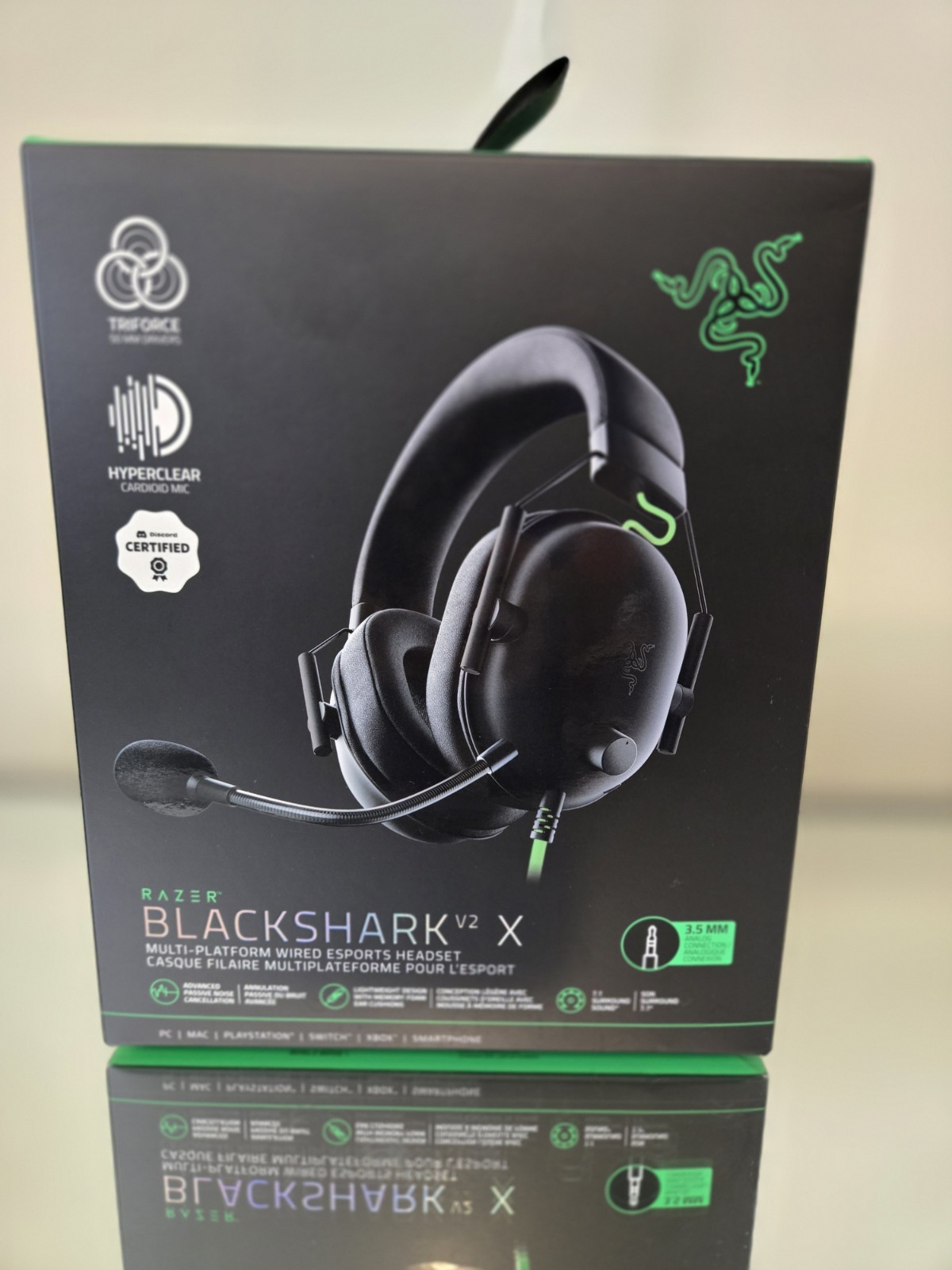 Razer Blackshark V2 X Black Over the Ear Gaming Headset
