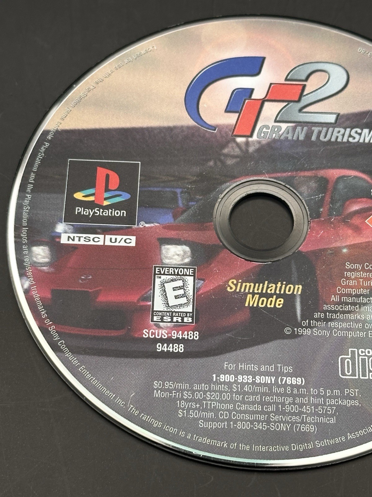 Gran Turismo 2 (PlayStation 1, 1999) PS1 – Simulation Mode – DISC ONLY – Tested