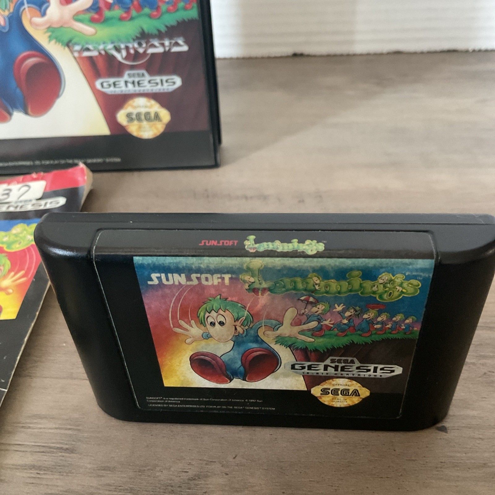 LEMMINGS VIDEO GAME 1992 SEGA GENESIS COMPLETE