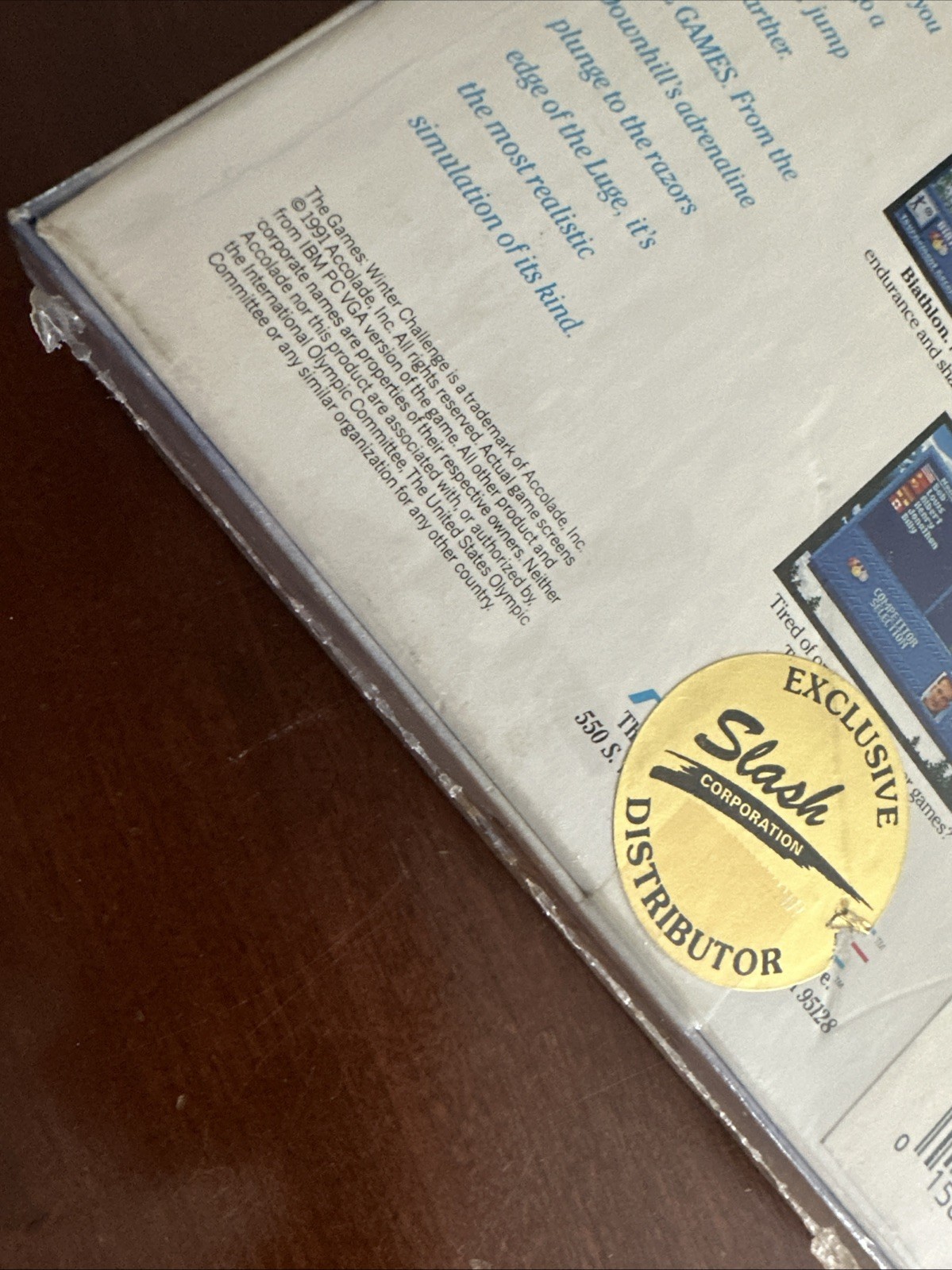 The Games Winter Challenge Accolade Ski 1991 PC 5-1/4″ Floppy Rare In sealed box