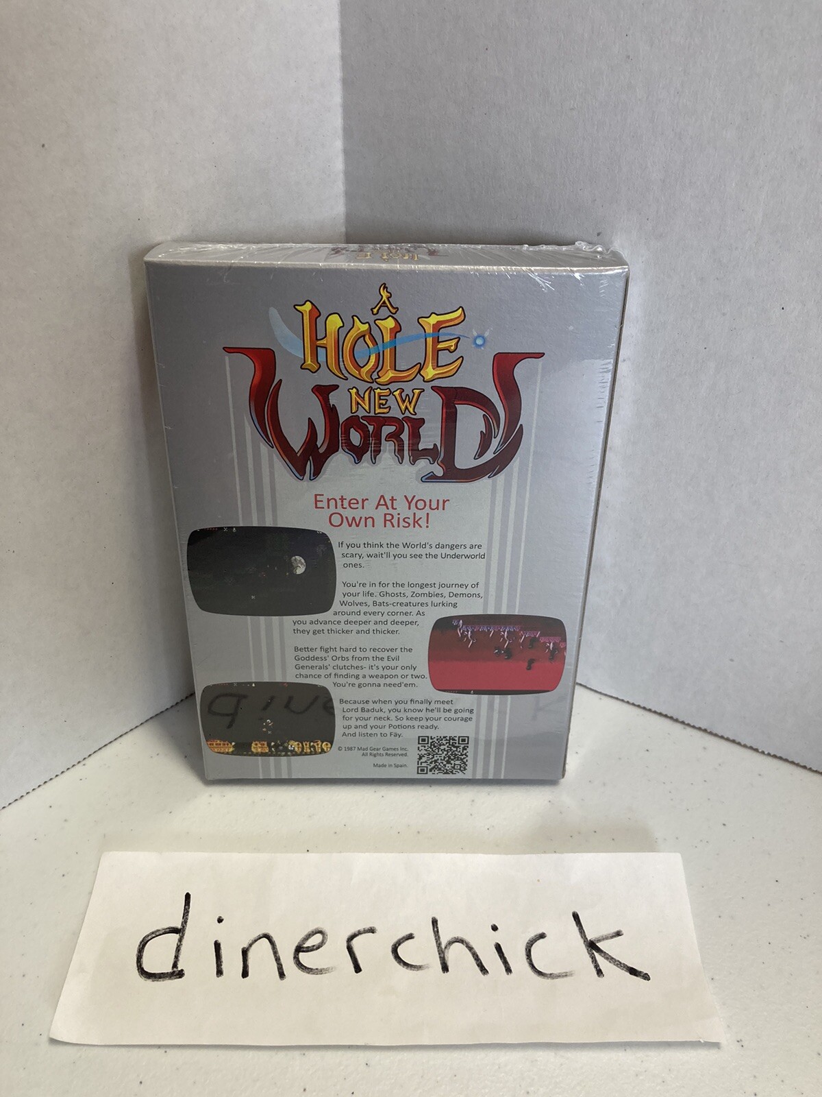 A Hole New World Soundtrack functional Nintendo NES cartridge Limited Run – New!