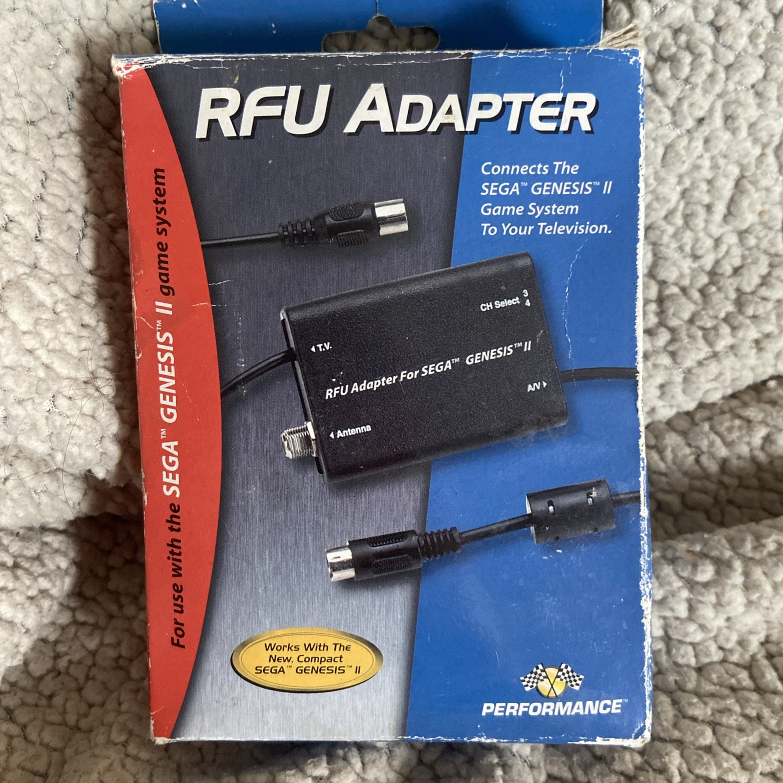 RFU Adapter Connects The He SEGA GENESIS II Game System to Your Television New