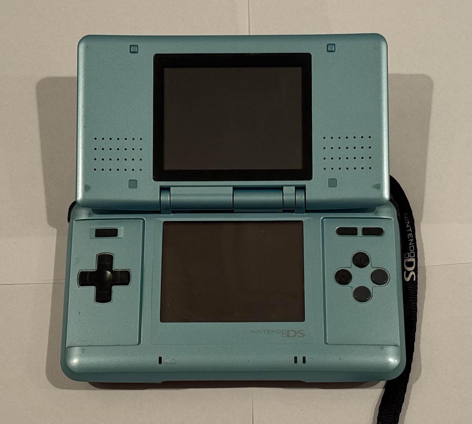 Nintendo DS Original System Console Sky Blue With Charger Works Great 2004 Read