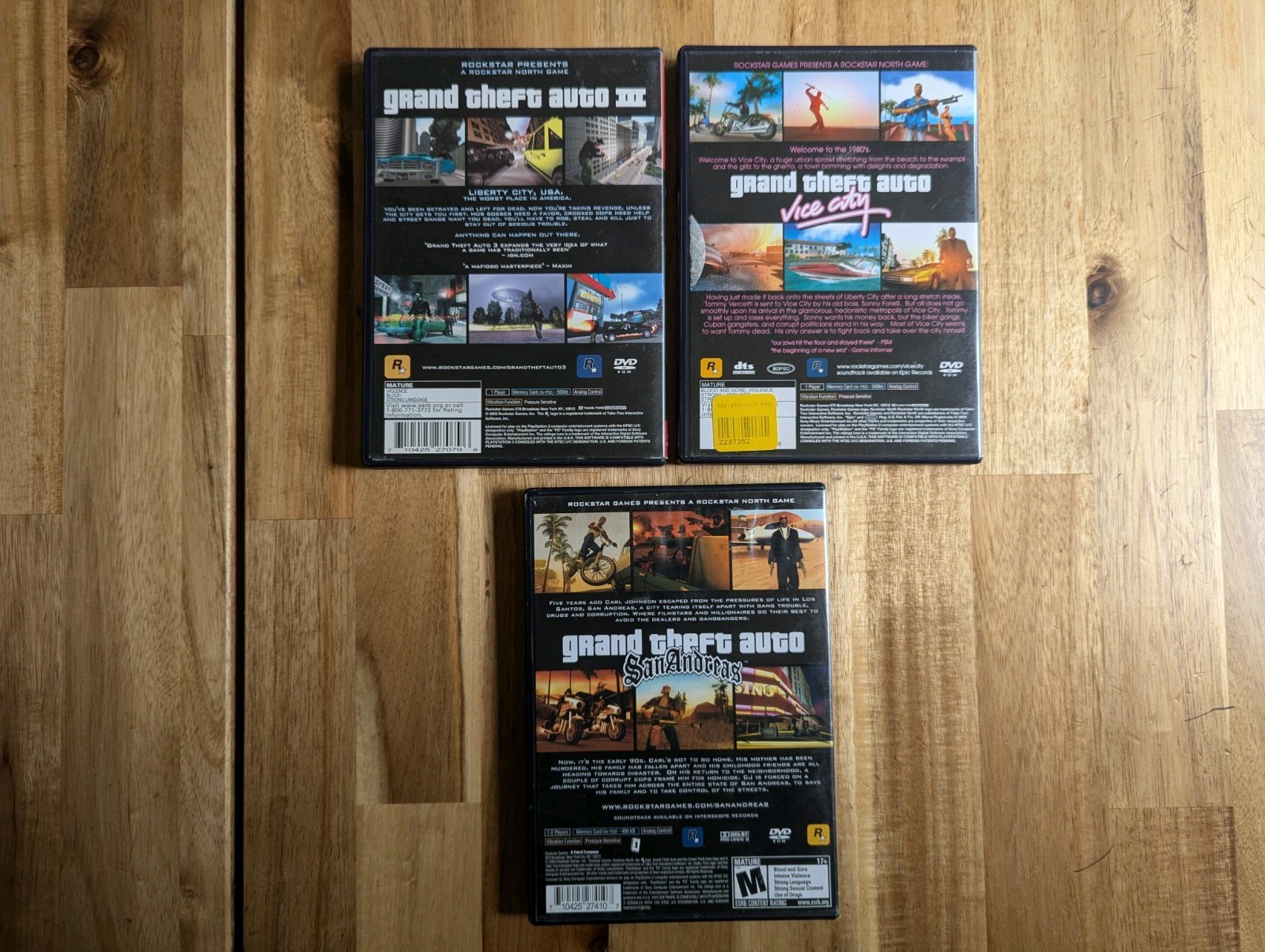 Grand Theft Auto Series PlayStation 2 CIB Lot 3 Games Tested Working FAST SHIP