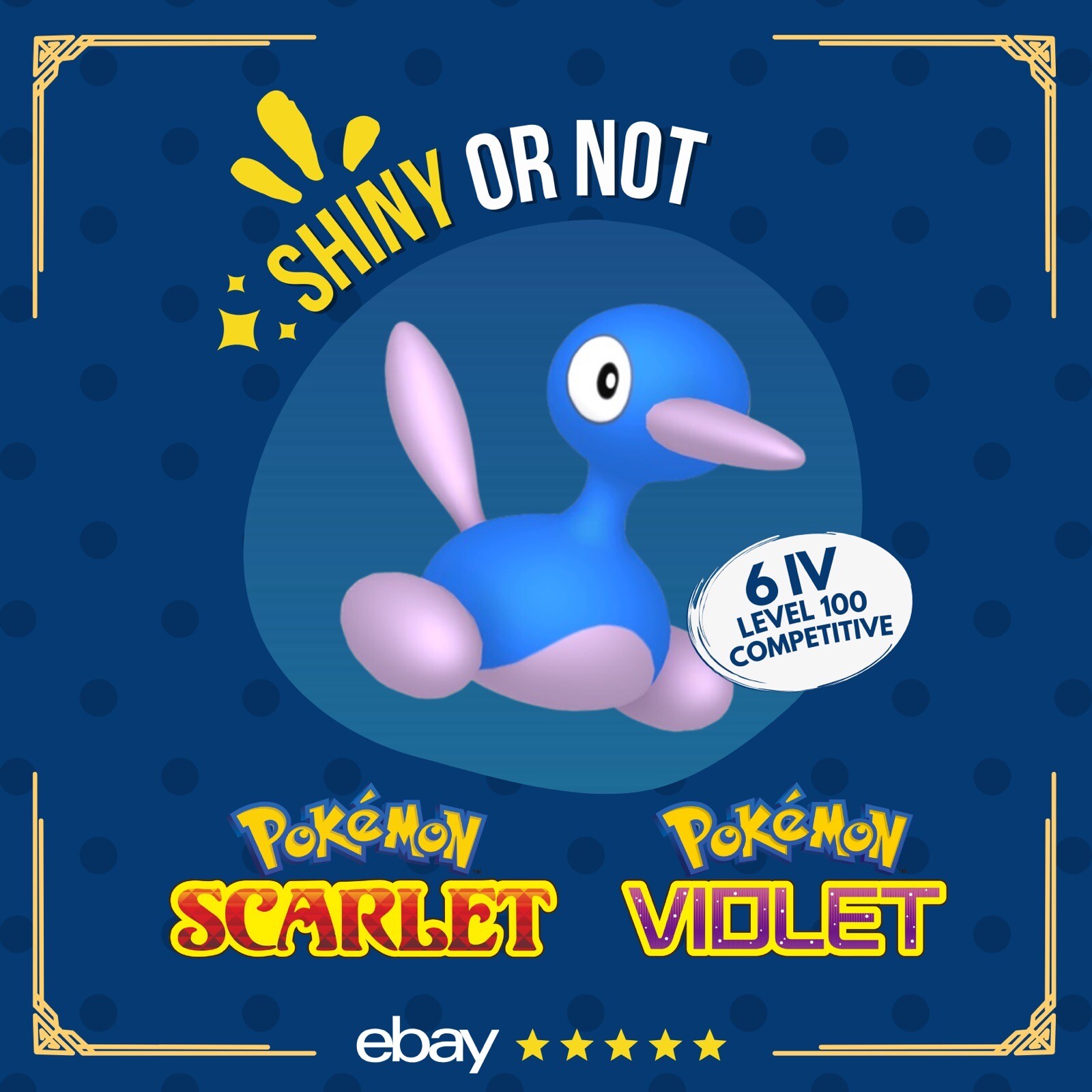Porygon 2 Shiny or Non ✨ 6 IV Competitive Customizable Pokémon Scarlet Violet