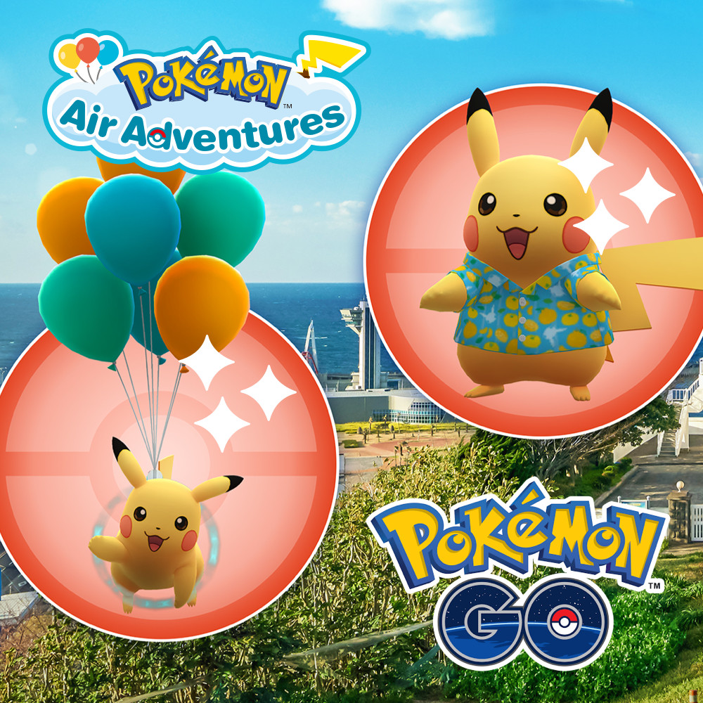 ✨Shiny Pikachu (Korea Jeju Island Balloons & Shirts) (#025) – Pokémon GO✨