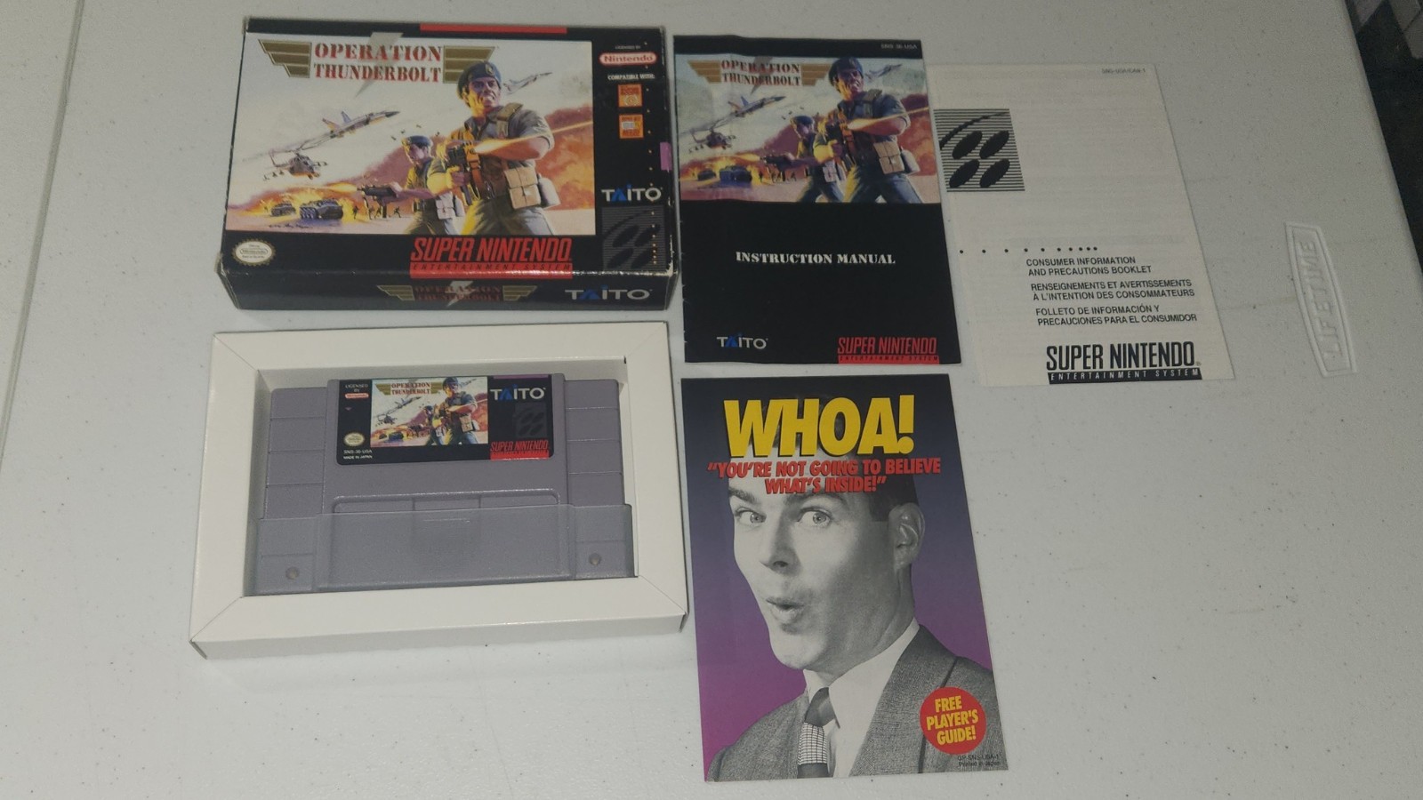 Operation Thunderbolt Super Nintendo SNES CIB
