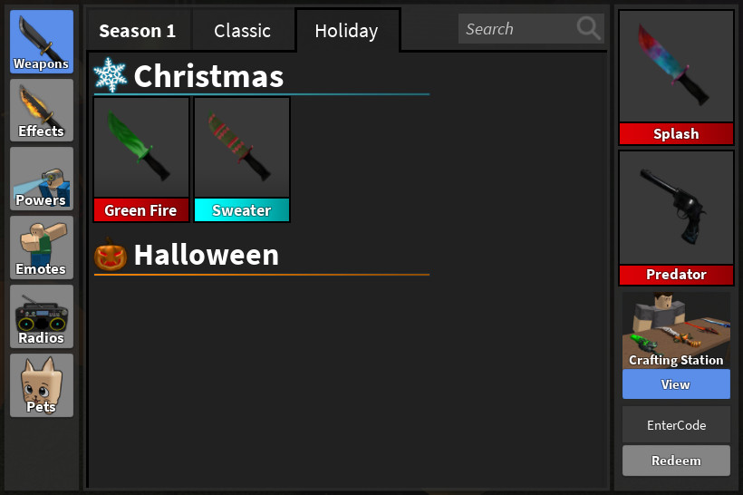 Roblox Murder Mystery 2 MM2 Godly Set Knives and Guns