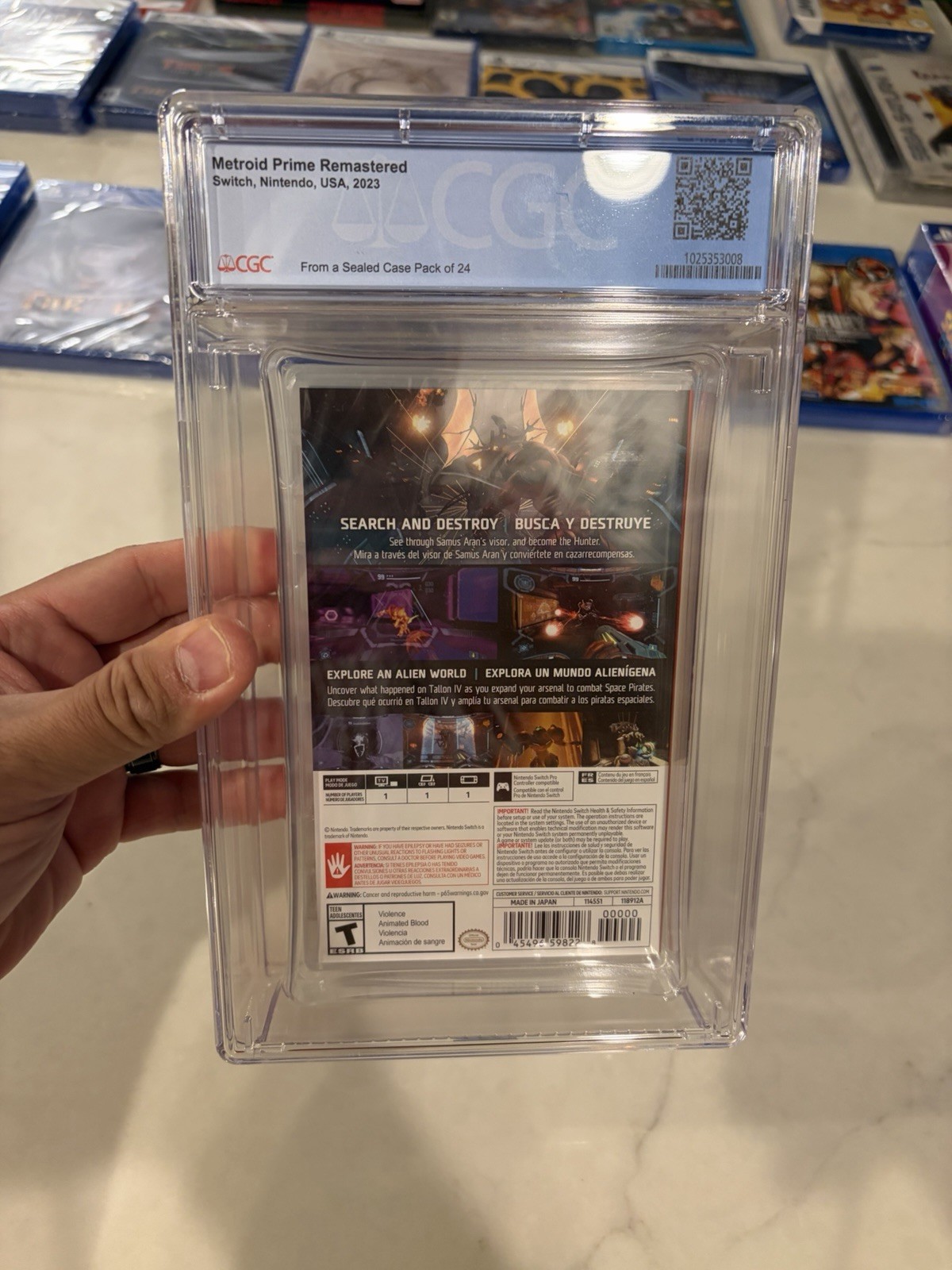 Metroid Prime Remastered Switch 2023 Graded CGC 10 A++ HEAVY ALERT 🚨