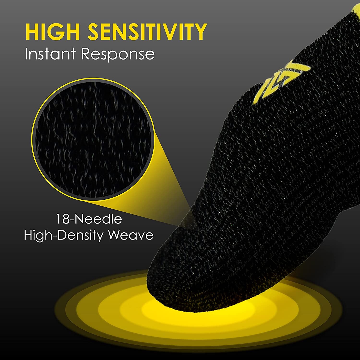 6 Pack Mobile Gaming Corps ClawSocks Phone Gaming Finger Sleeves – Carbon