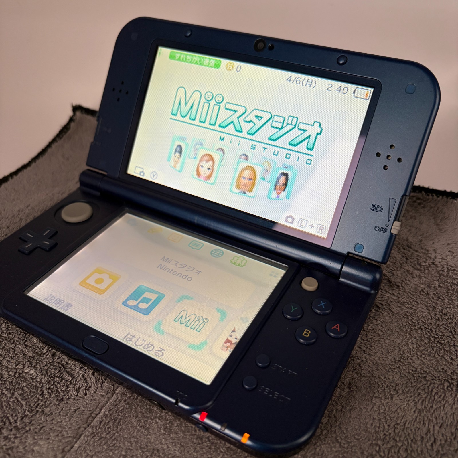 【Excellent5】Nintendo NEW 3DS LL XL Blue Handheld Used Game Console From Japan