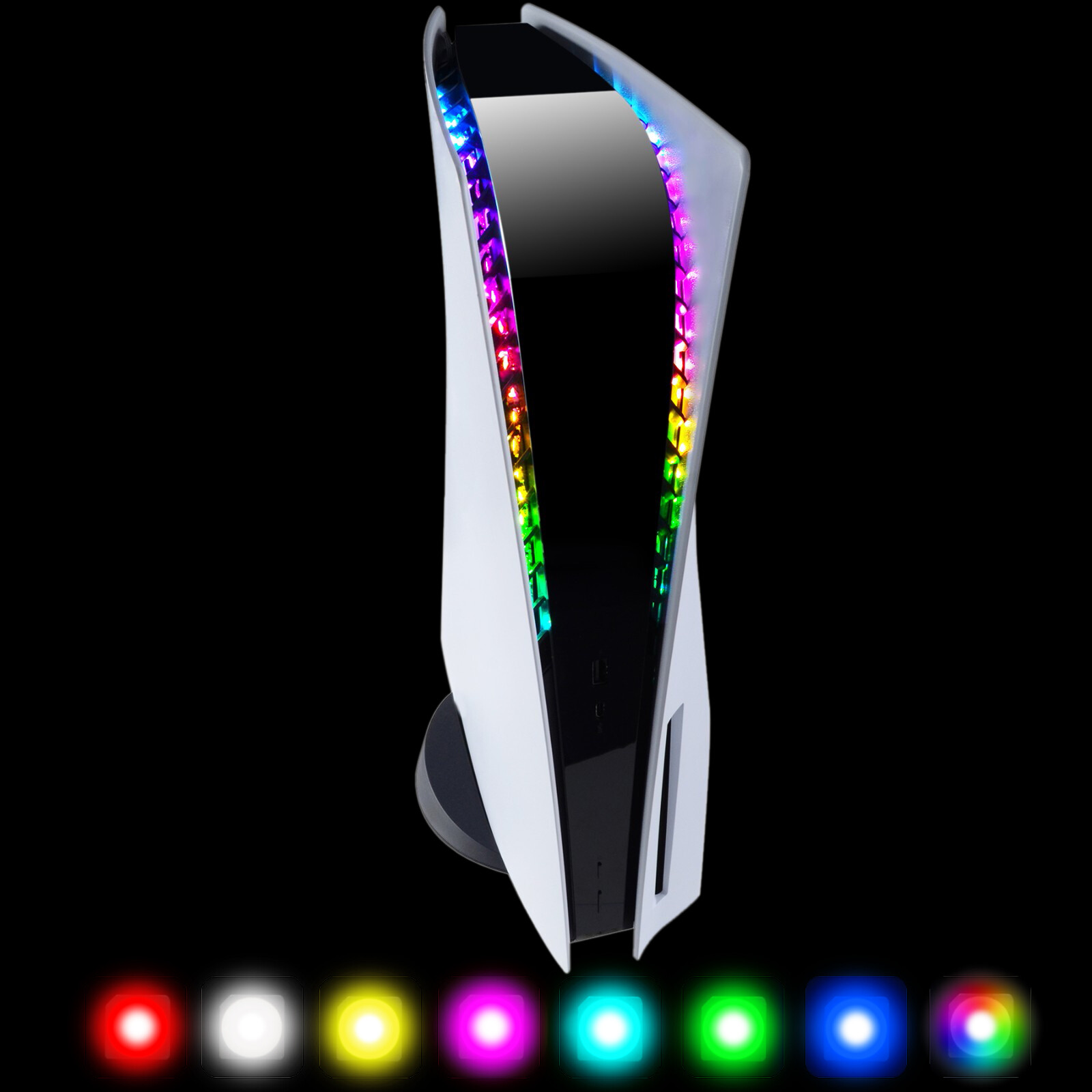 eXtremeRate 7 Colors RGB LED Light Strip for ps5 Console Disc/Digital Edition