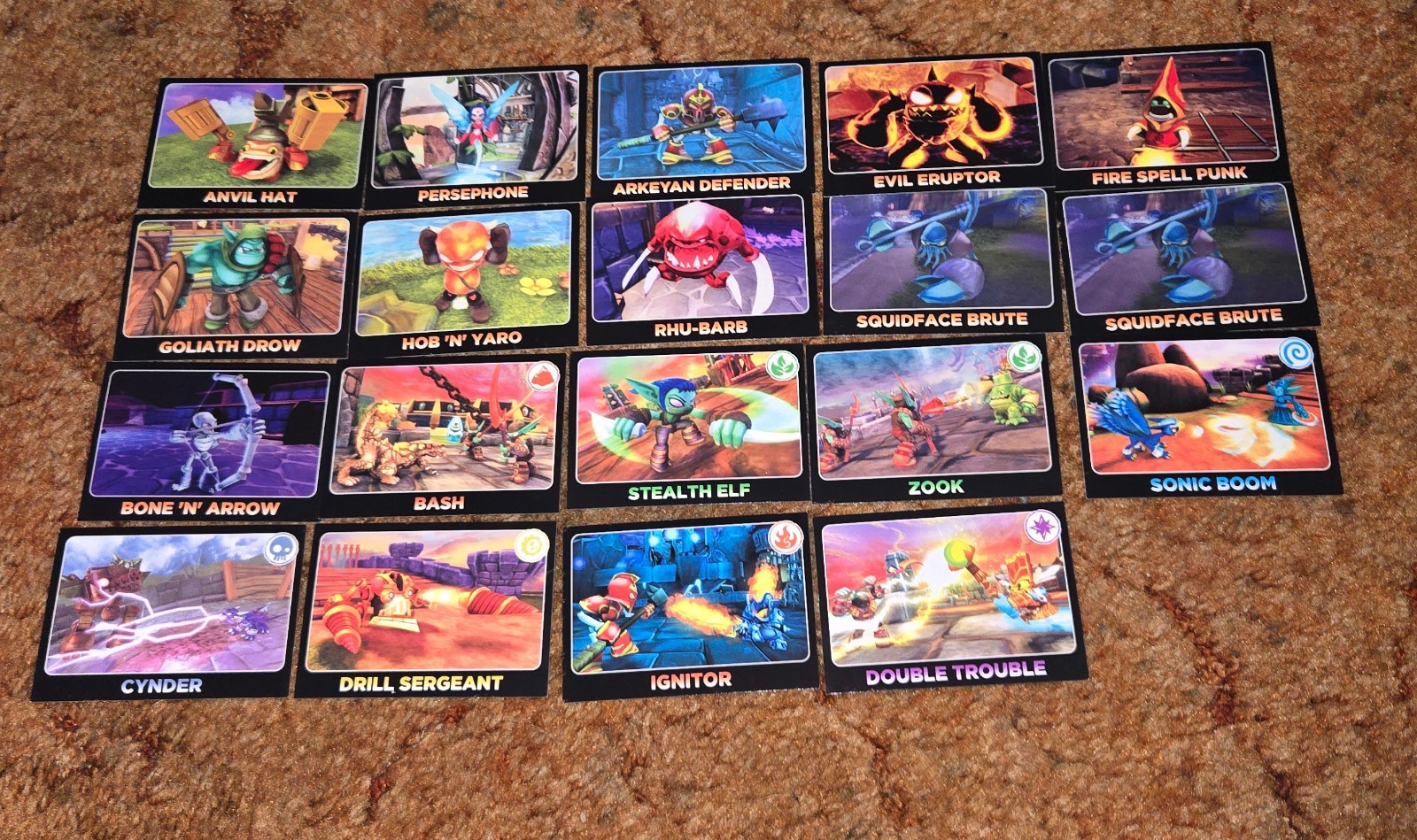 Skylanders Lot Spyro’s Adventure Giants Trading Card Topps War Swap Force Case