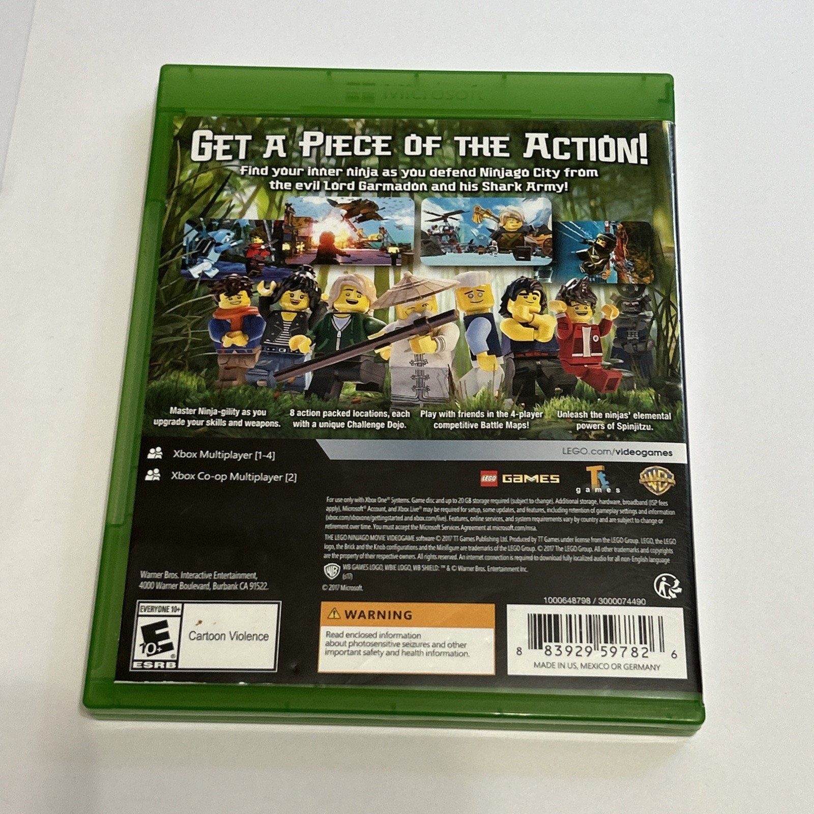 LEGO The Ninjago Movie VideoGame Xbox One Complete CIB