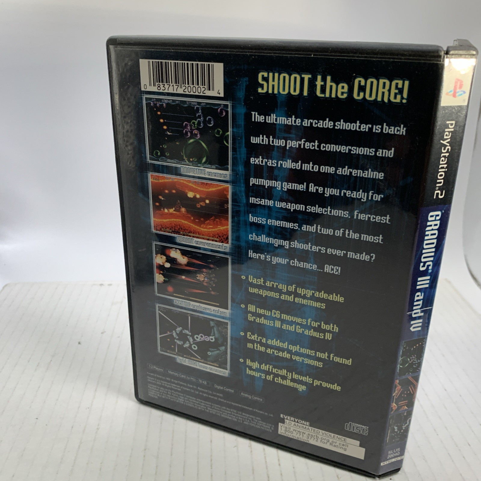 Esteem Condition Gradius III 3 and IV 4 (Sony PlayStation 2, 2000) PS2 See Pics