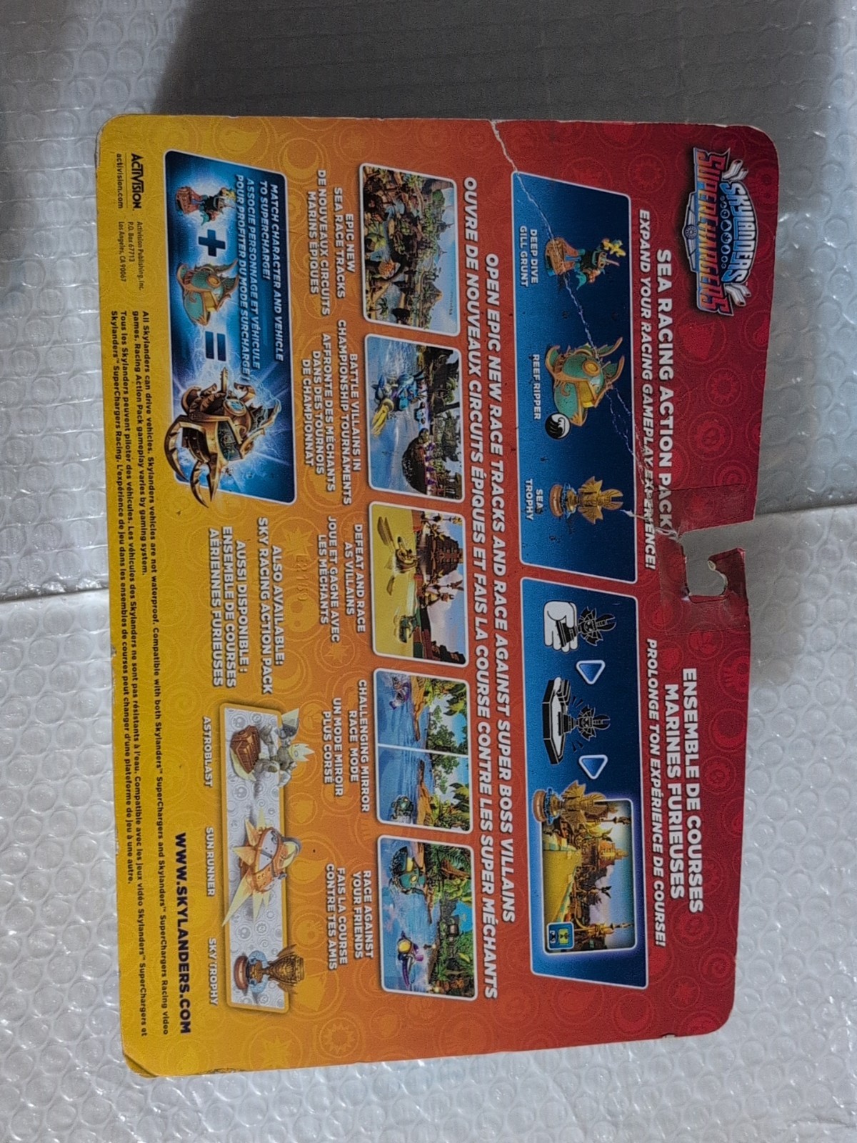 Skylander Superchargers Sea Racing Action Pack Gill Grunt Reef Ripper Sea Trophy