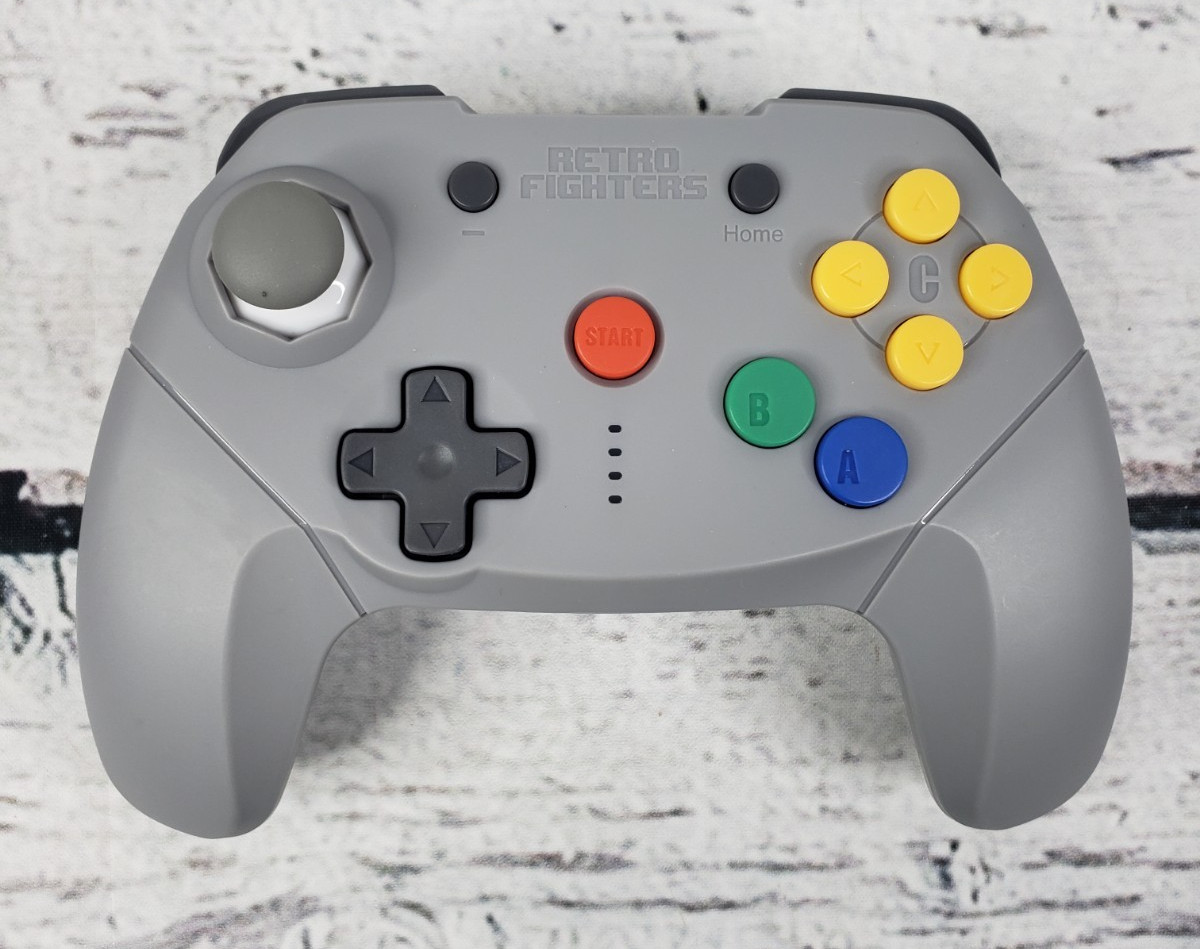 Retro Fighters Brawler64 Bluetooth Wireless Switch & PC Controller Gray
