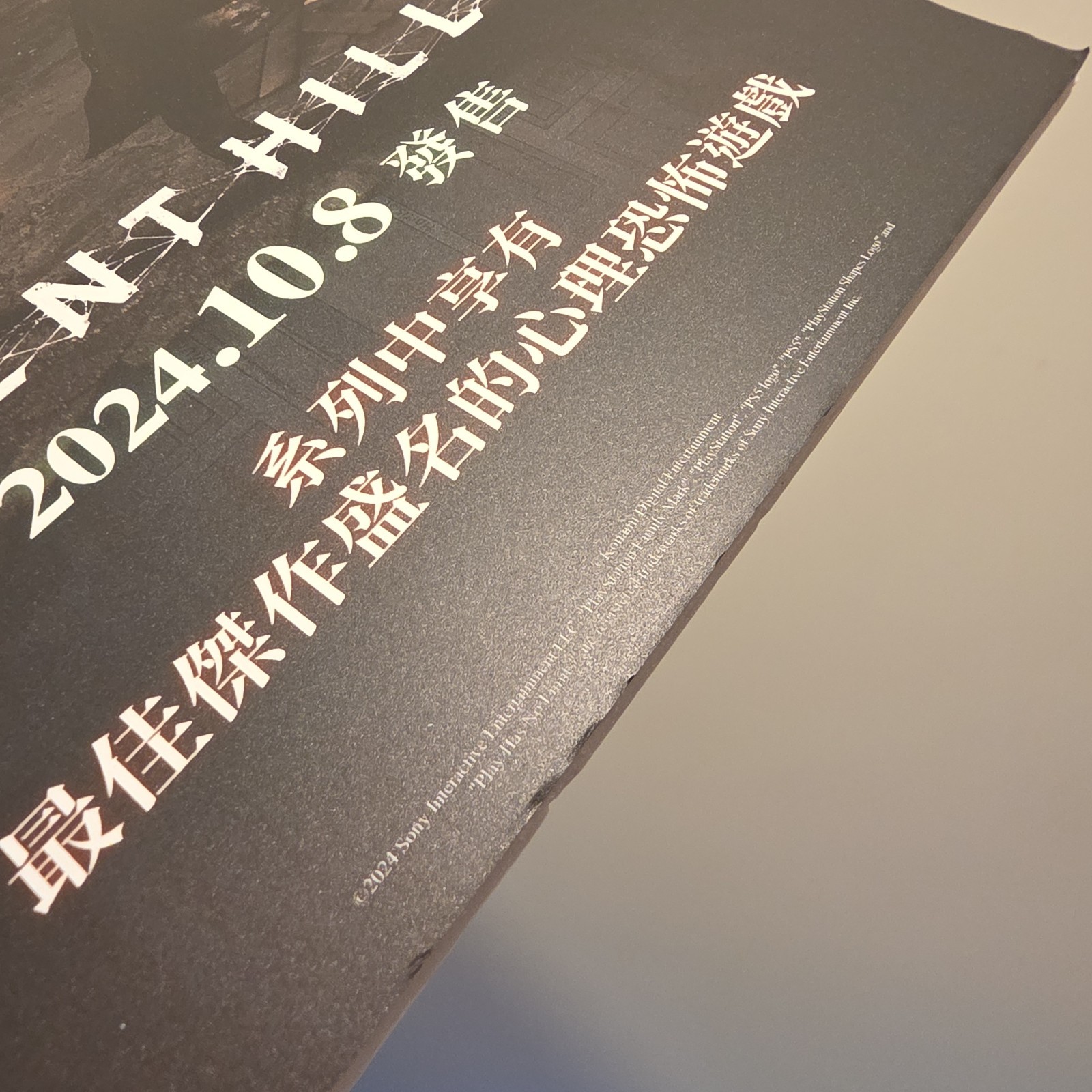 Silent Hill 2 Konami PS5 Original 2024 Game Store Announcement Promo Standee