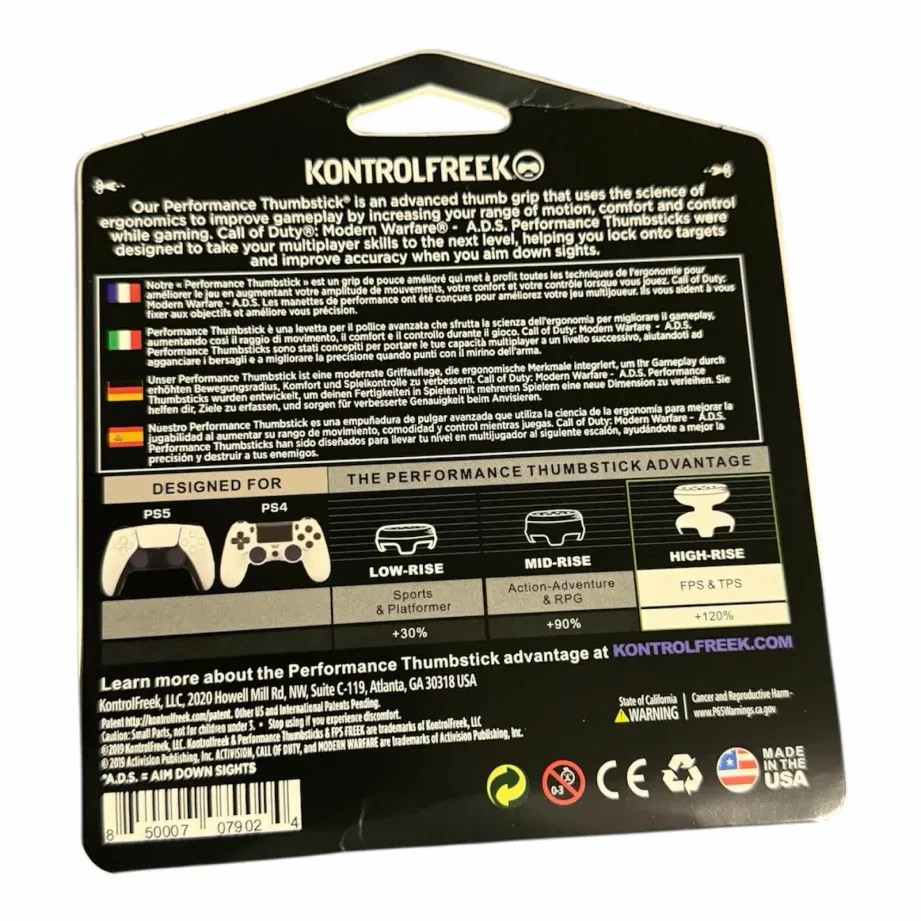 KontrolFreek FPS Thumbsticks for PS4/PS5 – Modern Warfare – Ships Fast