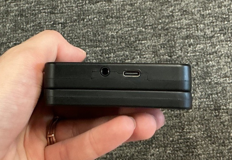 Powkiddy V90 Retro Flip Handheld Game Console Black