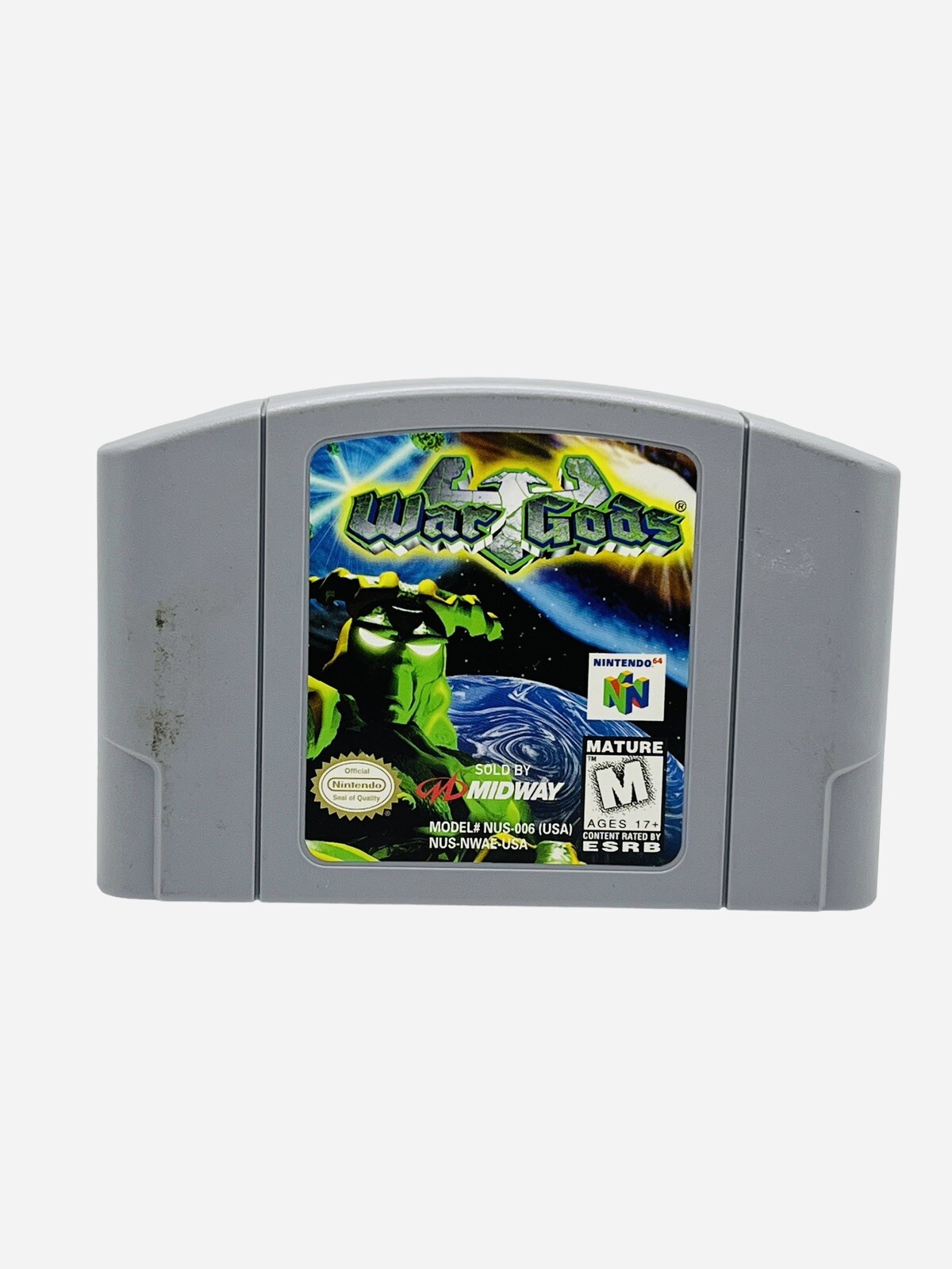 War Gods N64 Game Nintendo 64 Vintage Cartridge Only 1997 Fighter Fantasy Retro