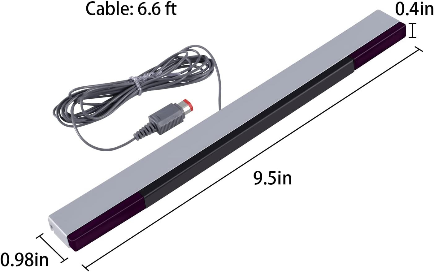 Sensor Bar for Wii, Replacement Wired Infrared Ray Sensor Bar for Nintendo Wii a