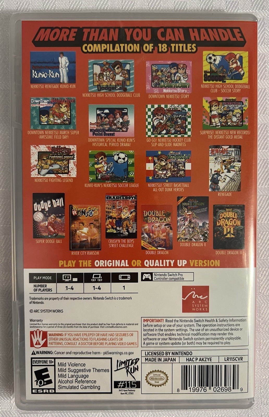 Double Dragon & Kunio-Kun Nintendo Switch Brand New Factor Sealed