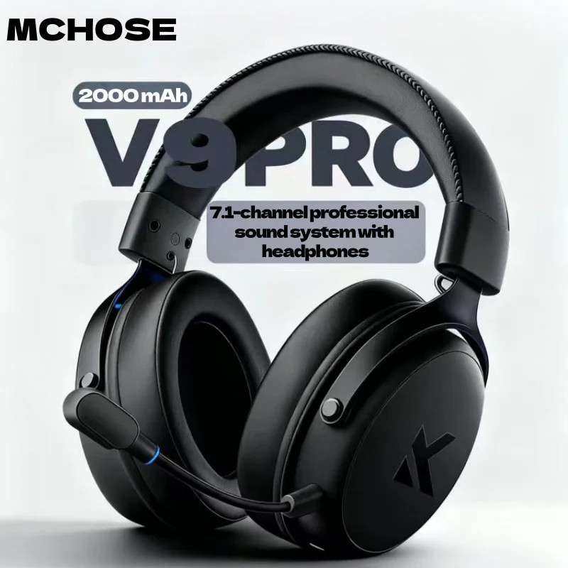 MCHOSE V9 Pro Wireless Gaming Headset 7.1 Surround Sound 250Hr Battery
