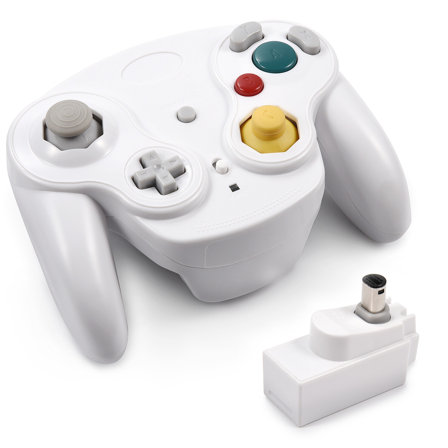 Wireless Game Controller With Adapter Wavebird For Gamecube Retro GC NGC 2 Packs