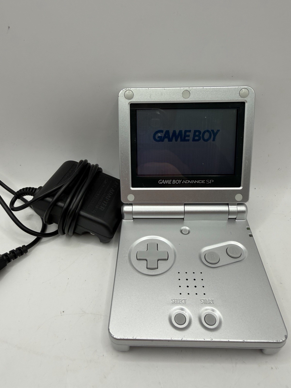 Nintendo Game Boy Advance SP Silver Console AGS-001 Handheld System