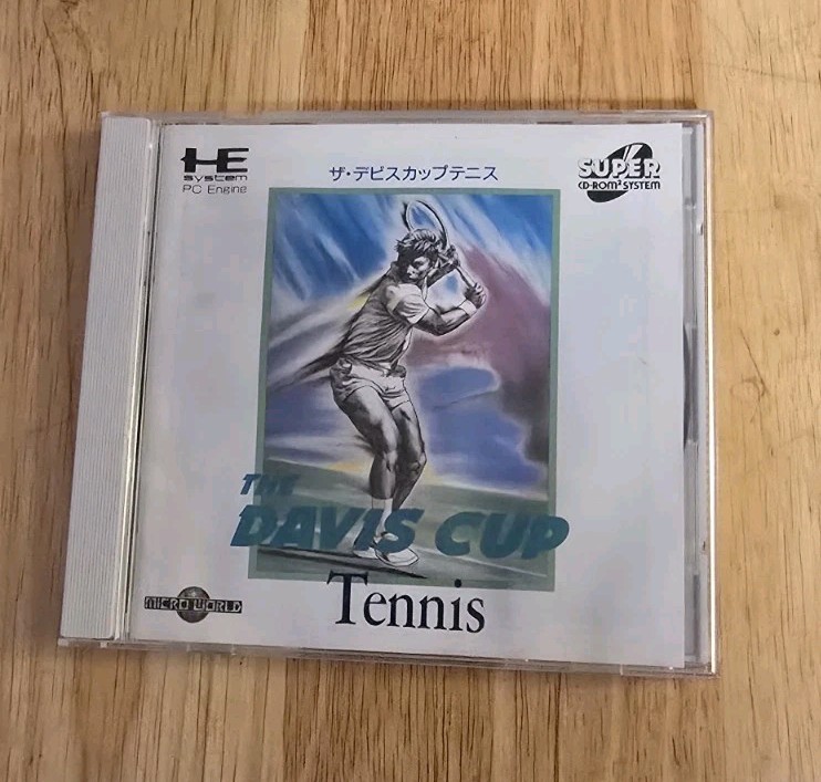 The Davis Cup Tennis NEC TURBO DUO Super CD-Rom 2 JP Import US SELLER TESTED